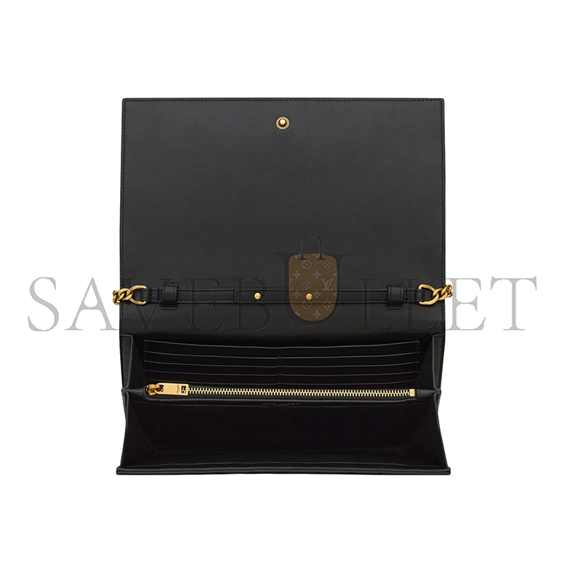 YSL LAMBSKIN CASSANDRE CHAIN WALLET 743346AABVP1000 (23*14*3cm)